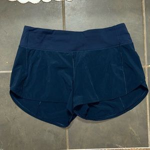 Navy blue speed up shorts